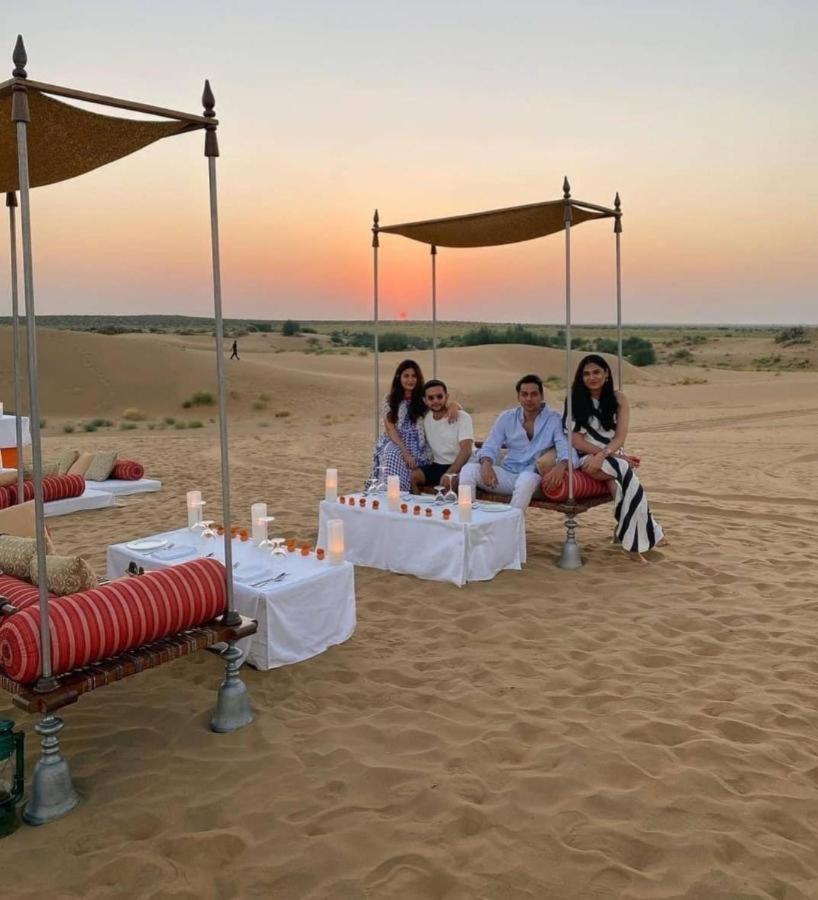 Golden Sandstone Hotel Desert Safari Camp Jaisalmer Buitenkant foto