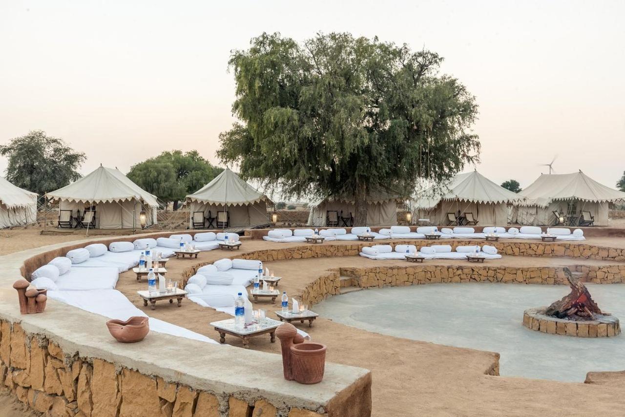 Golden Sandstone Hotel Desert Safari Camp Jaisalmer Buitenkant foto