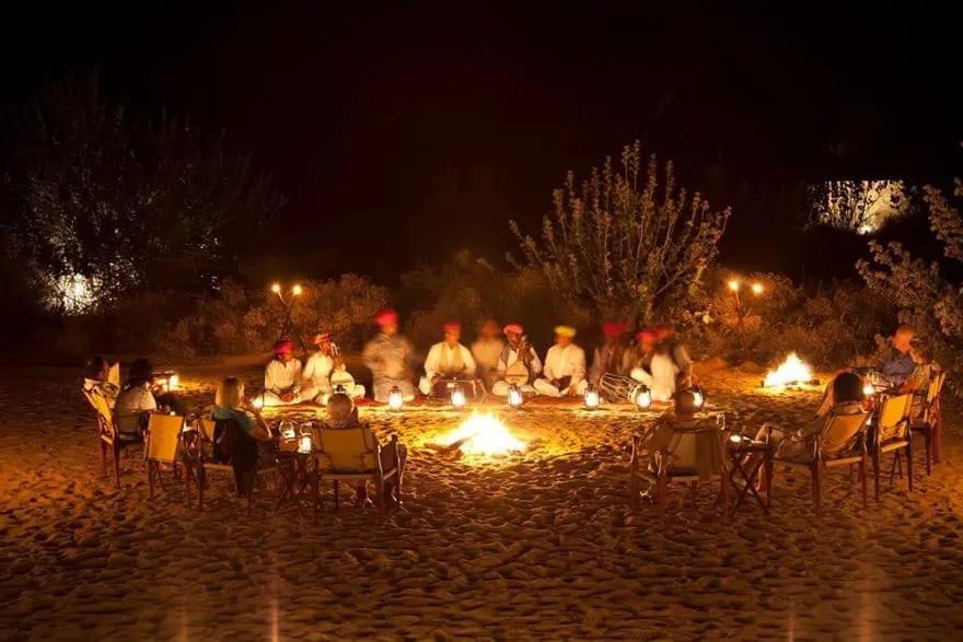 Golden Sandstone Hotel Desert Safari Camp Jaisalmer Buitenkant foto