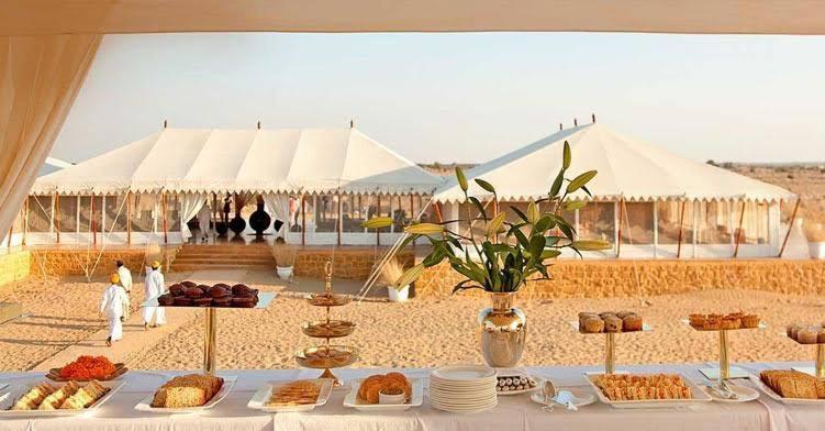 Golden Sandstone Hotel Desert Safari Camp Jaisalmer Buitenkant foto