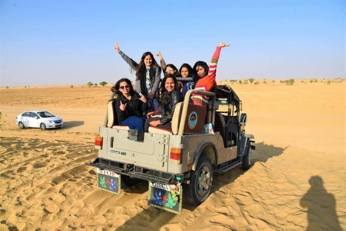 Golden Sandstone Hotel Desert Safari Camp Jaisalmer Buitenkant foto