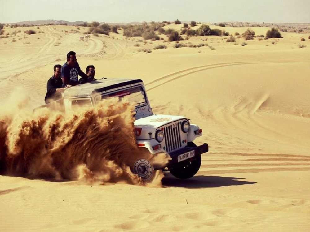Golden Sandstone Hotel Desert Safari Camp Jaisalmer Buitenkant foto