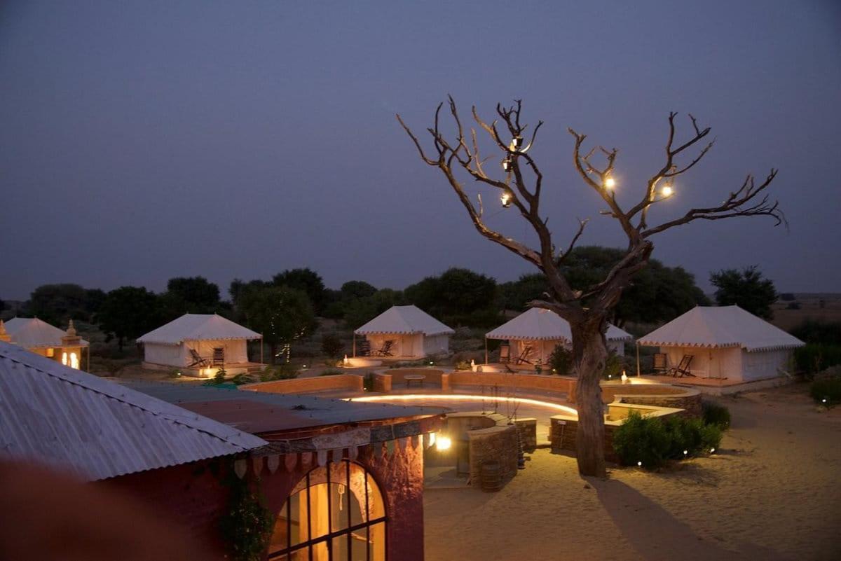 Golden Sandstone Hotel Desert Safari Camp Jaisalmer Buitenkant foto