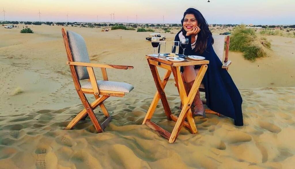Golden Sandstone Hotel Desert Safari Camp Jaisalmer Buitenkant foto